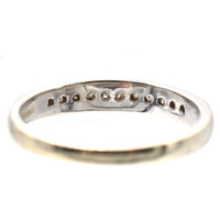 Modern 9ct White Gold, Diamond Half Eternity Ring | Parkin and Gerrish (UK)