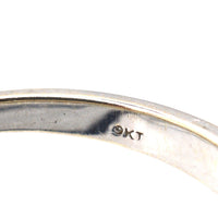 Modern 9ct White Gold, Diamond Half Eternity Ring | Parkin and Gerrish (UK)