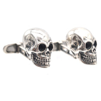 Modern Silver Skull cufflinks | Parkin and Gerrish (UK)