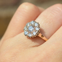 Retro 18ct Gold 1.1 Carat Diamond Cluster Ring | Parkin and Gerrish (UK)