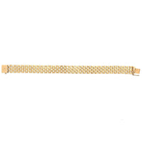 Retro 1940s 9ct Gold Tank Bracelet | Parkin and Gerrish (UK)