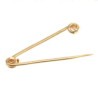 Vintage 9ct Gold Stock / Safety Pin Brooch by Cropp and Farr | Parkin and Gerrish (UK)