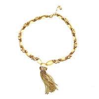 Trifari Demi - Parure Set of 1950s Gold - Tone Knot and Tassel Necklace and Earrings | Parkin and Gerrish (UK)
