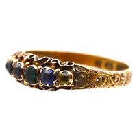 Victorian 15ct Gold Acrostic Ring Spelling 'Dearest' | Parkin and Gerrish (UK)