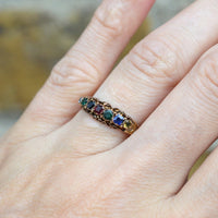 Victorian 15ct Gold Acrostic Ring Spelling 'Dearest' | Parkin and Gerrish (UK)