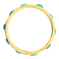 Victorian 18ct Gold & Turquoise Eternity Ring | Parkin and Gerrish (UK)