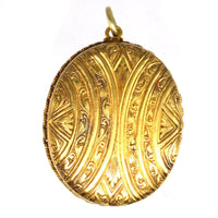 Victorian 18ct Gold & Turquoise Pavé Locket in Original Case | Parkin and Gerrish (UK)