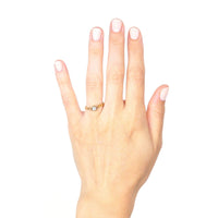 Vintage 18ct Gold, Diamond & Gold Bezel Set Solitaire Ring | Parkin and Gerrish (UK)