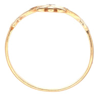 Vintage 9ct Irish Claddah Ring with Diamond | Parkin and Gerrish (UK)