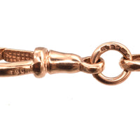 Vintage 9ct Rose Gold Albert Fancy Chain Bracelet | Parkin and Gerrish (UK)