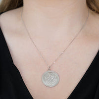 Vintage Silver Saint Christopher Round Pendant | Parkin and Gerrish (UK)