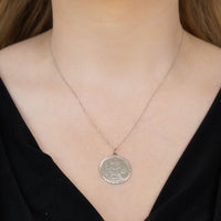 Vintage Silver Saint Christopher's Round Pendant | Parkin and Gerrish (UK)