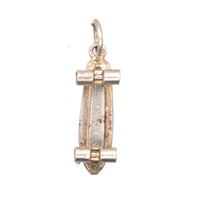 Vintage Silver Skateboard Pendant Charm | Parkin and Gerrish (UK)