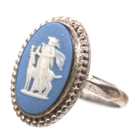 Vintage Silver Wedgwood Plaque Ring of Diana the Huntress | Parkin and Gerrish (UK)
