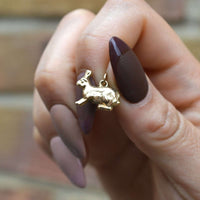 Vintage Slade & Kempton 9ct Gold Bunny Rabbit Charm Pendant | Parkin and Gerrish (UK)