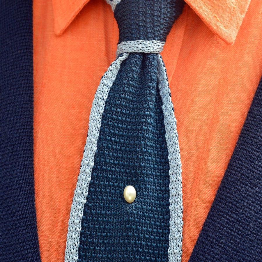 1930s 9ct Gold Cultured Pearl Tie Pin | Parkin and Gerrish | Antique & Vintage Jewellery