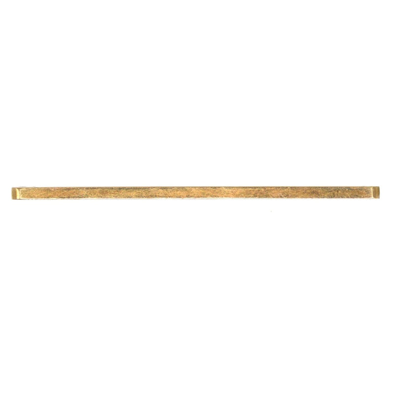 1960 9ct Gold Plain Flat Bar Brooch