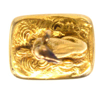 19th Century 15ct Gold Whippet / Greyhound Dog Pendant with a Sardonyx Seal Fob | Parkin and Gerrish (UK)