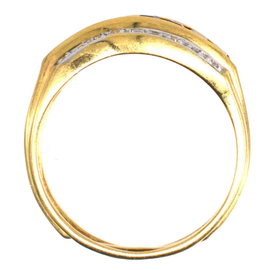 Retro 18ct Gold Tutti Frutti Interchangeable Diamond, Sapphire, Ruby & Emerald Ring