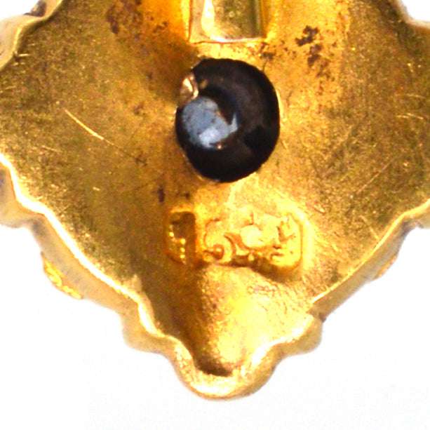 Victorian 15ct Gold Sapphire Tie Pin