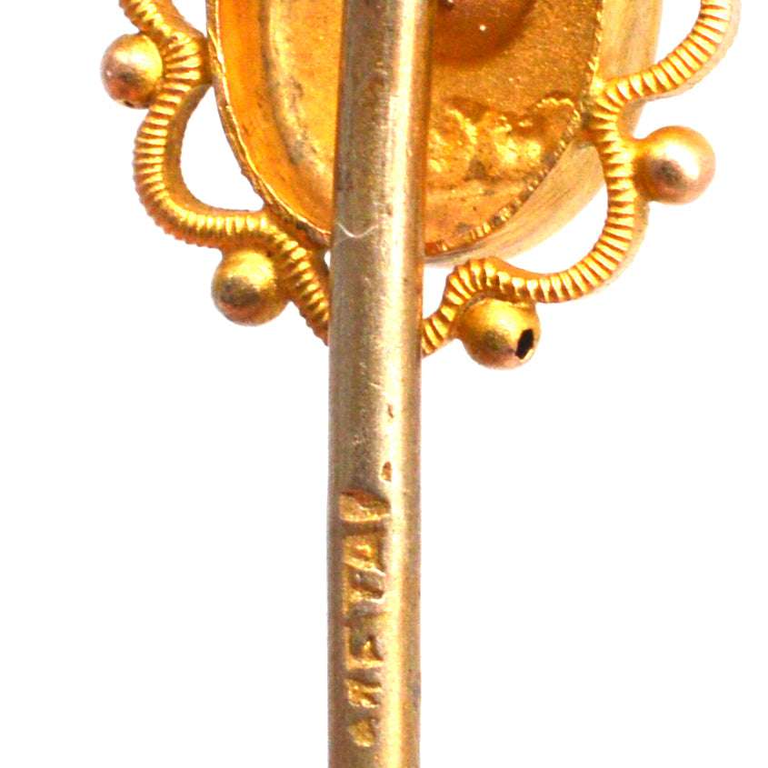 Edwardian 9ct Gold Ruby Star Tie Pin