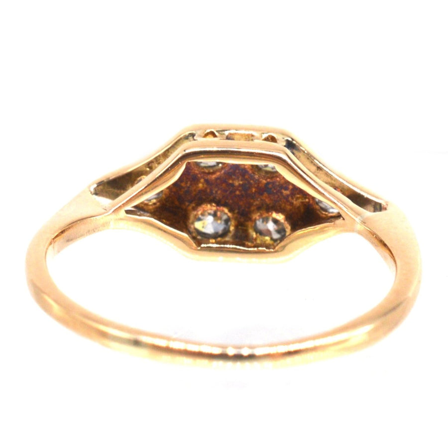 Art Deco 18ct Gold and Platinum Diamond Ring | Parkin and Gerrish | Antique & Vintage Jewellery
