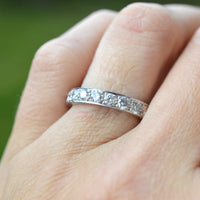 Art Deco 18ct White Gold Diamond Eternity Ring | Parkin and Gerrish (UK)