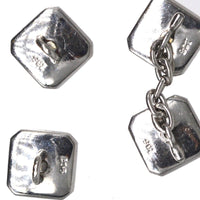 Art Deco 9ct White Gold, Onyx and Diamond Dress Set in Original Case | Parkin and Gerrish (UK)