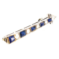 Art Deco French Sapphire and Diamond Arrow Brooch | Parkin and Gerrish (UK)