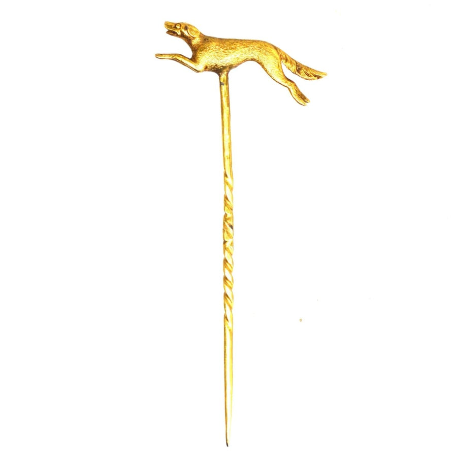 Early 20th Century 15ct Gold, Running Hunting Dog | Parkin and Gerrish | Antique & Vintage Jewellery