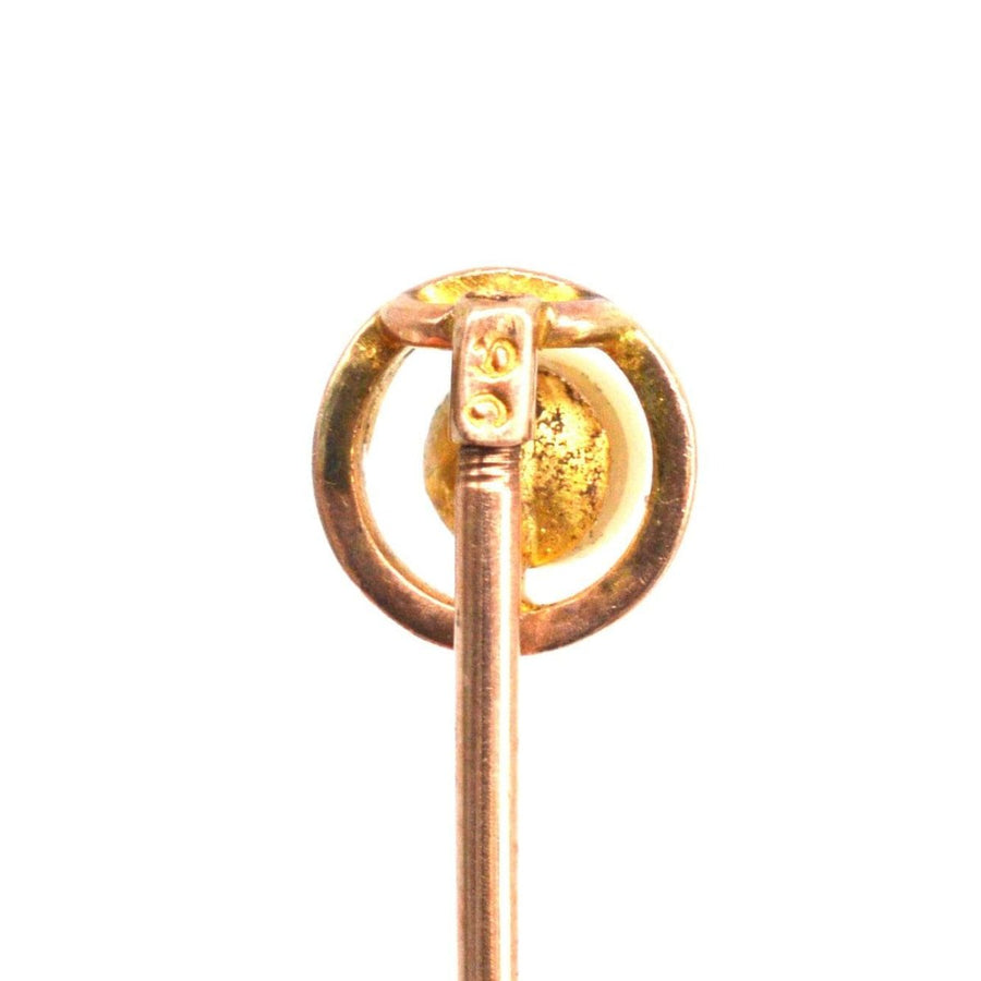 Early 20th century 9ct Gold Pearl Tie Pin | Parkin and Gerrish | Antique & Vintage Jewellery