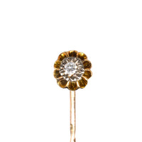 Edwardian 15ct Gold and Platinum Diamond Tie Pin | Parkin and Gerrish (UK)
