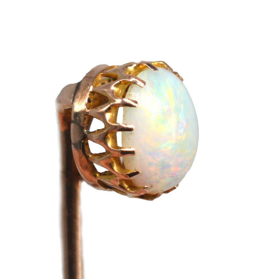 Edwardian 9ct Gold Opal Tie Pin | Parkin and Gerrish | Antique & Vintage Jewellery