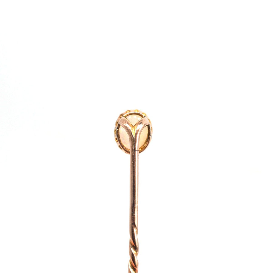 Edwardian 9ct Gold Opal Tie Pin | Parkin and Gerrish | Antique & Vintage Jewellery