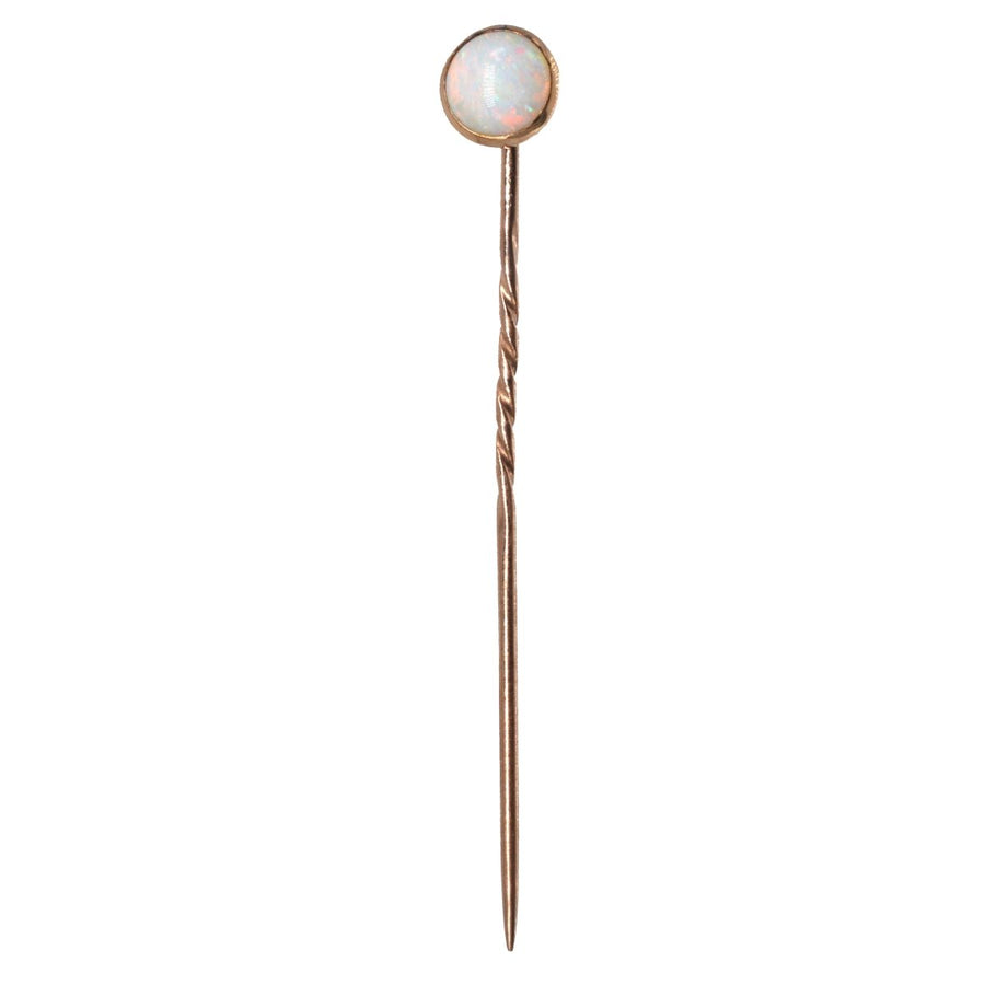 Edwardian 9ct Gold Opal Tie Pin | Parkin and Gerrish | Antique & Vintage Jewellery