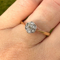 Edwardian Diamond Daisy Cluster Ring | Parkin and Gerrish (UK)