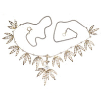 Edwardian Silver and Platinum, Diamond Semi - Fringe Necklace | Parkin and Gerrish (UK)