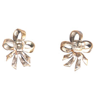 Edwardian Silver Marcasite Bow Earrings | Parkin and Gerrish (UK)