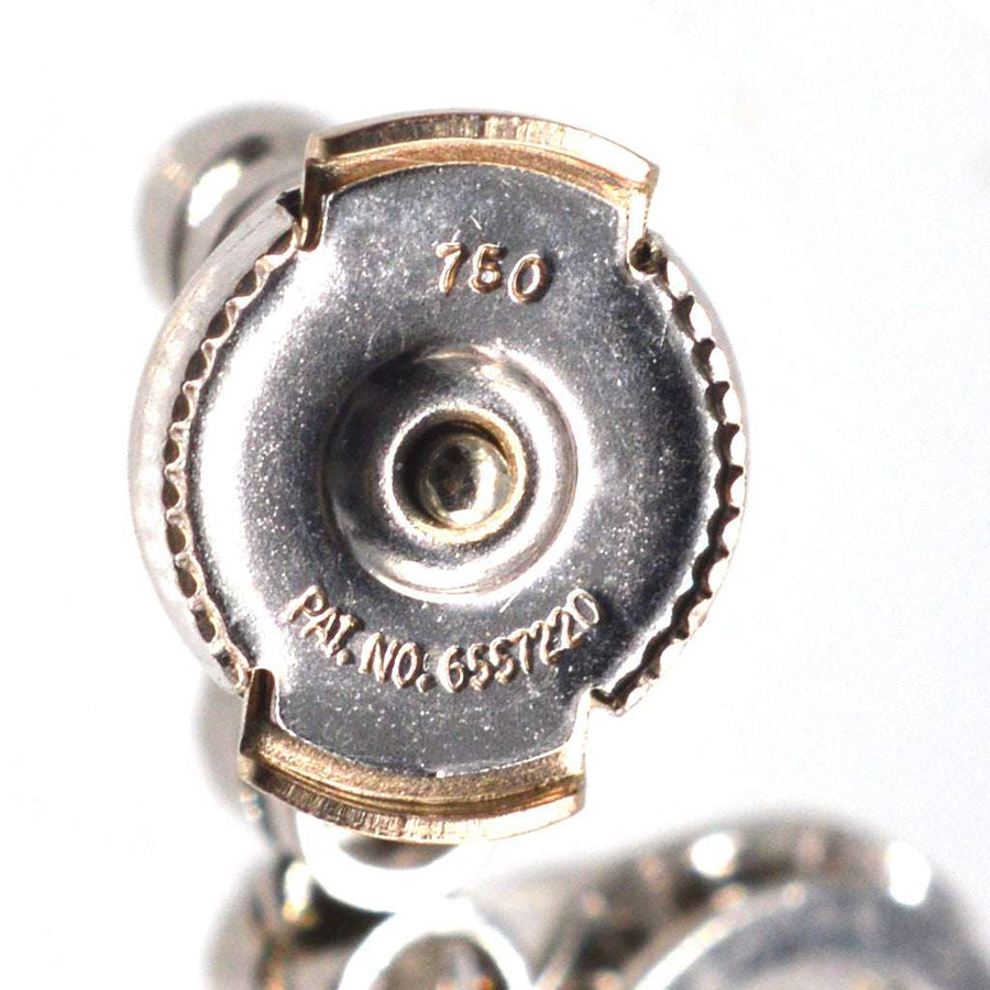 French Belle Epoque 18ct White Gold & Platinum 2.4 carats Diamond Dangling Earrings | Parkin and Gerrish (UK)