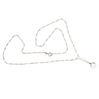 French Belle Epoque Platinum and 18ct White Gold, Diamond Drop Pendant Necklace | Parkin and Gerrish (UK)