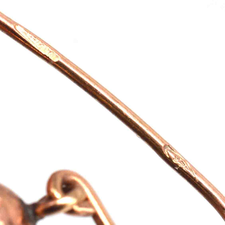 Georgian 12ct Gold Coral Cupid Earrings | Parkin and Gerrish | Antique & Vintage Jewellery