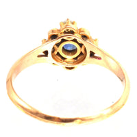 Late 19th Century French 18ct Gold Sapphire, Pearl and Diamond Ring | Parkin and Gerrish (UK)
