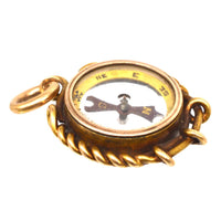 Late Victorian 9ct Gold Compass Pendant Charm | Parkin and Gerrish (UK)