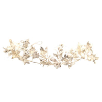 Mid 19th Century Victorian Silver Leaf Marriage Tiara and Matching Corsage Pin Brooch | Parkin and Gerrish (UK)