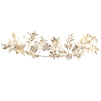 Mid 19th Century Victorian Silver Leaf Marriage Tiara and Matching Corsage Pin Brooch | Parkin and Gerrish (UK)