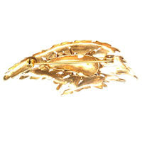 Mid - century Modernist Gold Spray Brooch | Parkin and Gerrish (UK)