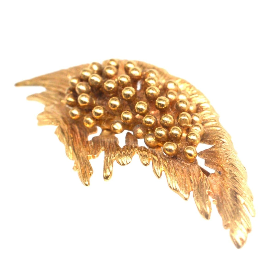 Mid-century Modernist Gold Spray Brooch | Parkin and Gerrish | Antique & Vintage Jewellery