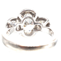 Modern Three Stone Diamond Cluster Ring | Parkin and Gerrish (UK)