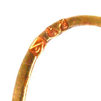 Portuguese Vintage 18ct Gold Ladybird Sleeper Earrings | Parkin and Gerrish (UK)