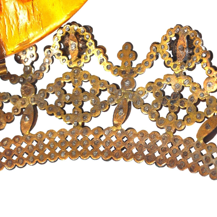 Regency Early 19th Century Cut Steel Tiara Hair Comb | Parkin and Gerrish | Antique & Vintage Jewellery